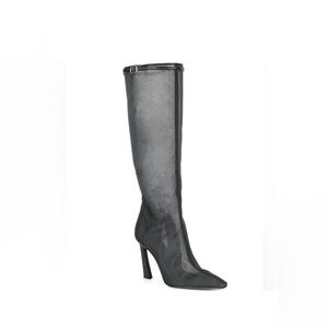 Gianni Bini Black Mesh Boots